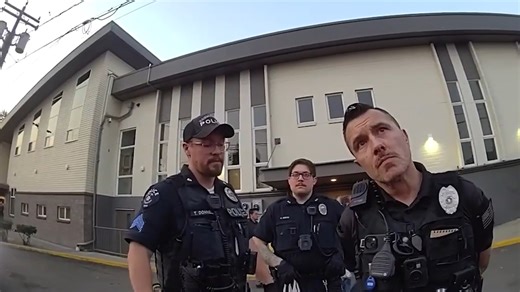 Watch as 49-year-old Michael A Scaletta-Teates, arrived to an active police scene in an unmarked Ford Explorer with activated blue police lights…. Problem is… he’s not a cop. He was promptly arrested for impersonating a police officer. | The Robbie Harvey