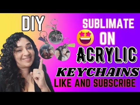 Unlock Your Creativity with These Easy DIY sublimation acrylic Keychains!