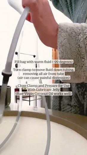 How to fill an enema bag, with uses. For educational purposes only. Nursing school students, healing