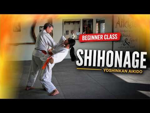 SHIHONAGE Yoshinkan Aikido Beginner's Class inc. slap out