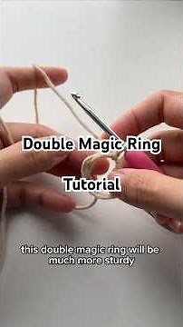 Double Magic Ring Crochet Tutorial #crochet #craft #amigurumi #tipsandtricks #magicring