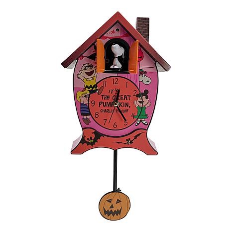 Peanuts Halloween Animated Cuckoo Clock | HSN