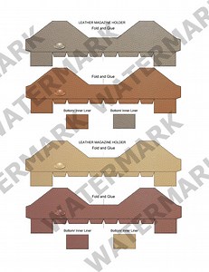 Miniature Leather Magazine Holders – Printable 1:6 and 1∶12 Scale (PDF) - Etsy UK