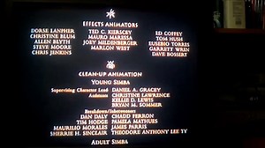 The Lion King   Credits VHS
