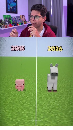 Bebés de Minecraft antes vs ahora, ¿cuál les gusta más? 🤔🤔 #shorts #minecraft