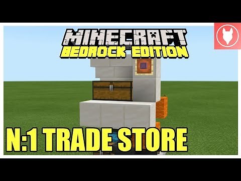 Minecraft Bedrock - n:1 Trade Store (Item Shop) Tutorial ( Xbox/ MCPE/ Windows 10/ Switch )