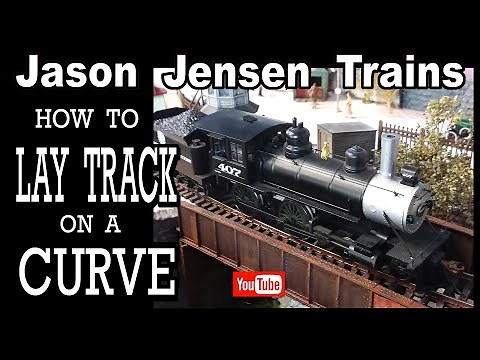 How to lay track on a curve!