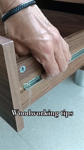 Woodworking furniture tips #drawerrail #drawerslide
