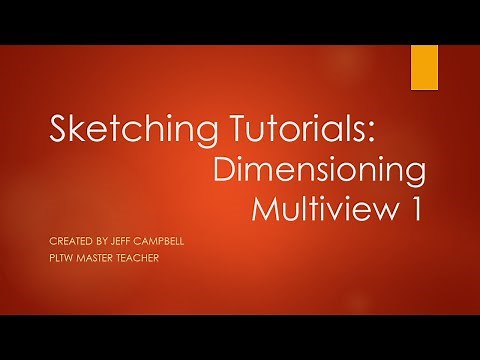 Sketching Tutorials - Dimensioning a Multiview