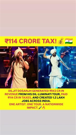Diljit Dosanjh proved that concerts today are much more than just music 🎤🔥 — they’re powerful econom