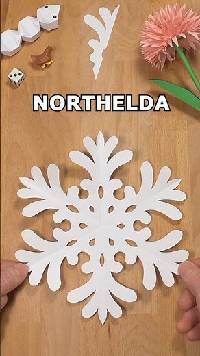 EASY PAPER NORTHELDA SNOWFLAKE ❄️ HOW TO CUT A SNOWFLAKE OUT OF PAPER INCLART