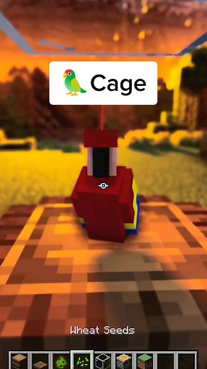 Realistic Parrot Cage Tutorial in Minecraft Java and Bedrock