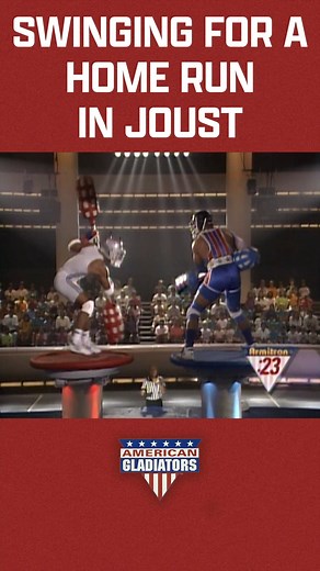 Gladiator Gemini is a "baseball batting machine" #AmericanGladiators #Reels #GladiatorsJoust | American Gladiators