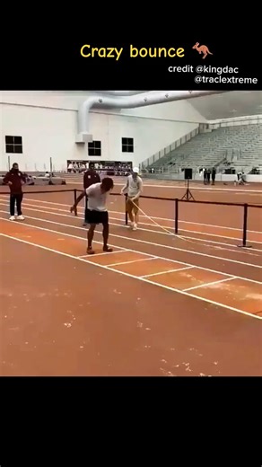 11.21 standing TRIPLE JUMP | this man is real life kangaroo 🦘 | track and field #trending