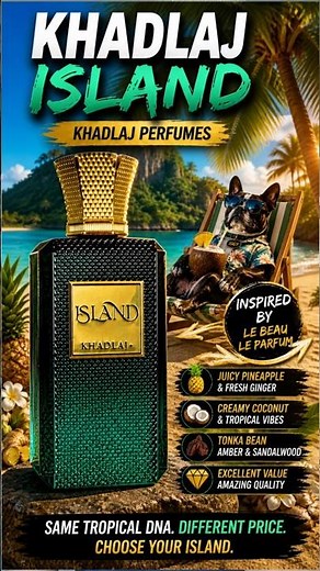 Khadlaj Island Quick Review 🌴🍍 🥥 The BEST Le Beau Le Parfum Clone? 🔥 Tropical Beast!