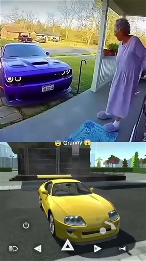 The Granny scared from Supra MK4 🥶😱 in Car simulator 2 !?#carsimulator2newupdate#carsimulator2#supra