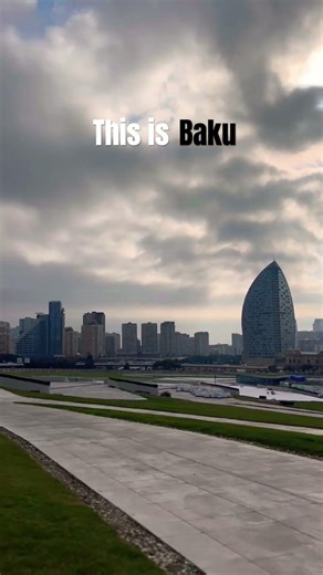 Baku city in 4k #travelvlog #traveling