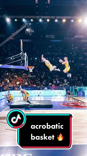 Acrobatic Basketball Performance