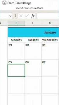 How to Create a Calendar in Excel (Step-by-Step) 📅 #excel #spreadsheetmagic #exceltips #exceltricks