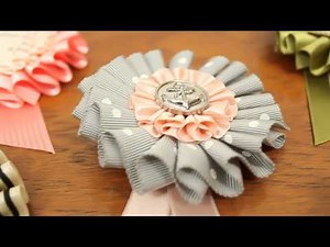 毎日が特別になる！ リボンの勲章ロゼットブローチの会