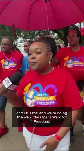 Hundreds walk in Opal Lee's Walk for Freedom in Fort Worth
