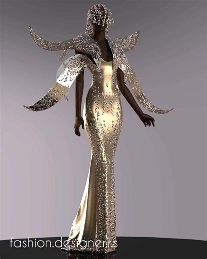 Haute Couture Evening Dress Design Process ✨