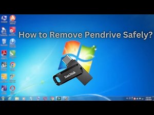 Remove Pen drive Safely from Computer/Laptop?