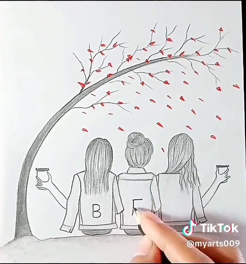 Best Friend Forever Drawing Challenge
