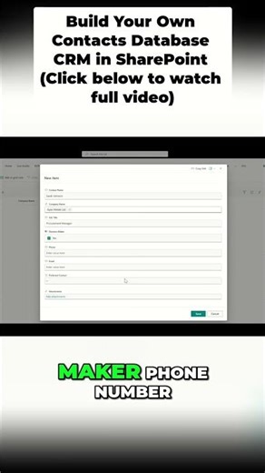 Build a Contacts Database with SharePoint Lists!