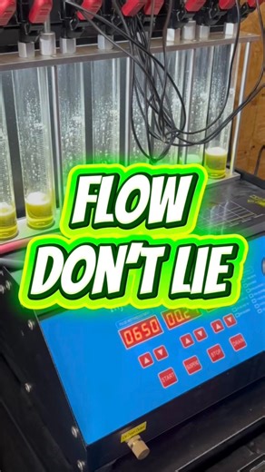 2.8K views · 24 reactions | The flow don’t lie. That’s why every set of injectors at Box Performance gets flow tested in-house. Equal fuel means equal power! #InjectorTesting #BoxPerformance #FuelSystem #EngineTuning #RaceReady #PerformanceEngines #Horsepower | Box Performance Inc. | Facebook