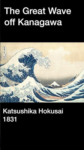 The Great Wave off Kanagawa (1831), One Minute Art