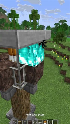 MINECRAFT DEFENSE TOWER 💀 #Minecraft #minecraftshorts #usa