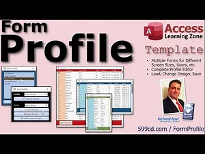 Microsoft Access Form Profile Template - Multiple Profiles for Different Screen Sizes, Colors, Etc.