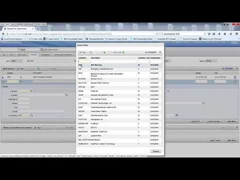 Maximo 7.5 How to Create a RFQ