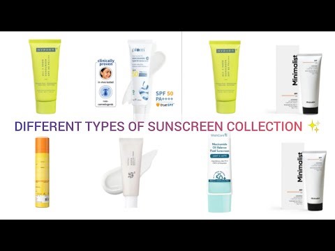 DIFFERENT TYPES OF WOMEN'S FACE SUNSCREEN COLLECTION ✨
