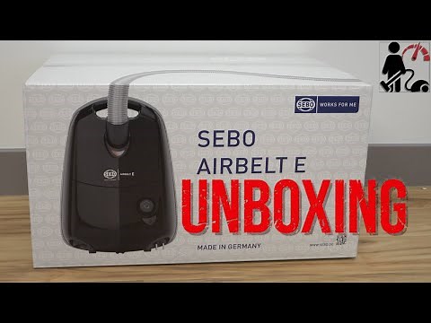 SEBO Airbelt E3 Canister Vacuum Cleaner Unboxing
