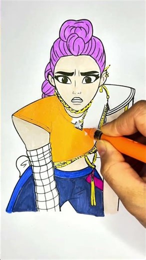 Rumi – Fire Mode #glitterart #art#coloringart