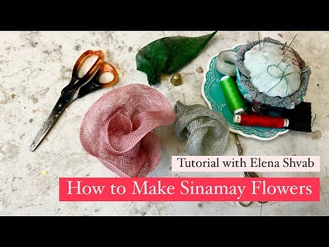 How to Make Sinamay Flowers for Fascinators, Hat Making tutorials with Elena Shvab Millinery, London
