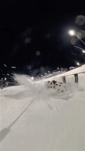 Why use snowboard to stop when use head #cow #winter #snowboard #insta360