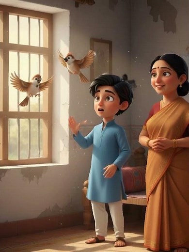 दो गौरैया | Animated || - Do Gauraiya | malhar | Class 8 Hindi chapter 2 - animation video new NCERT