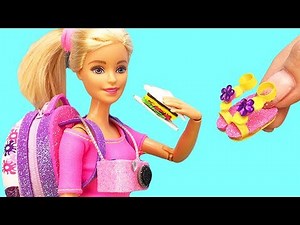 6 DIY Barbie Hacks : Miniature camera, Kinder surprise backpack, Mini food and more