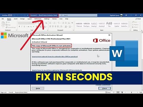 How to Fix Microsoft Office Activation Problem | How to Unlock Selection in Microsoft Word 2021|