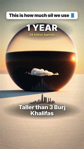 This is how much oil we use 🛢️