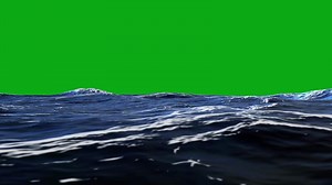 Ocean Water Waves With green screen