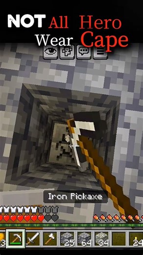 'Not all heroes wear capes' #minecraft #shorts