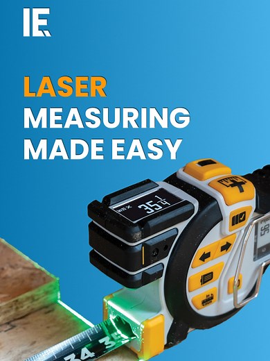 Digital Tape Measure with Laser for Easy Measuring, Leveling, and Aligning