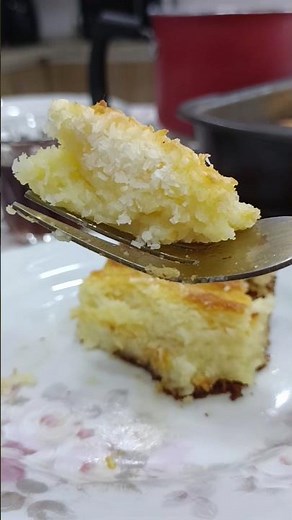 Faça amanhã para o café da tarde - Bolo de Fubá Cremoso com coco