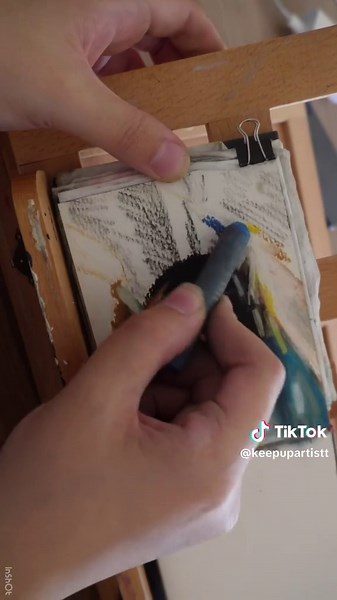 new oil pastel tutorial up on my youtube! (link in bio) 🫶 #art #artist #keepupartist #oilpastels #fyp