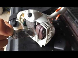 Spark Arrestor Cleaning Stihl FS56-007