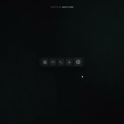 Interactive UI Dock using Html CSS and Javascript #shorts
